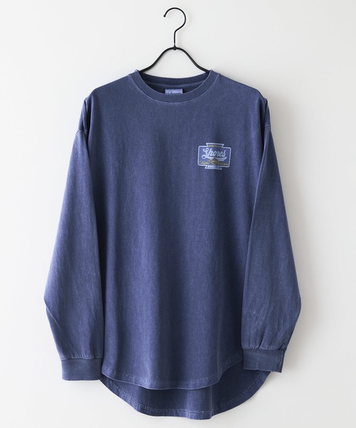 UNDERWRAPS(アンダーラップス)の「【UNDER WRAPS/アンダーラップス】ピグメント加工 バックプリントロンT(Tシャツ/カットソー・レディース・ネイビー/ブラック・LARGE/MEDIUM)」の8枚目の写真