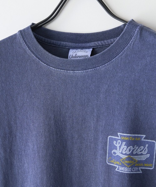 UNDERWRAPS(アンダーラップス)の「【UNDER WRAPS/アンダーラップス】ピグメント加工 バックプリントロンT(Tシャツ/カットソー・レディース・ネイビー/ブラック・LARGE/MEDIUM)」の3枚目の写真