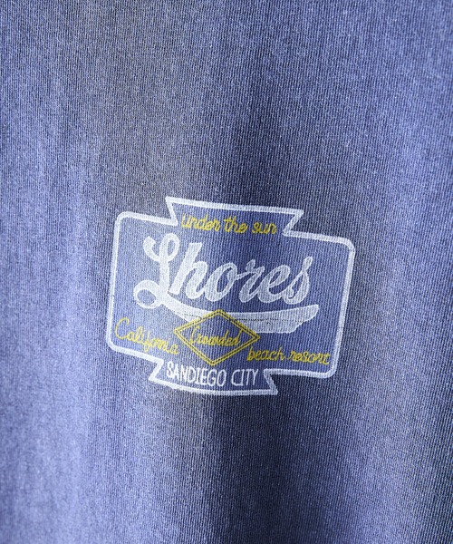 UNDERWRAPS(アンダーラップス)の「【UNDER WRAPS/アンダーラップス】ピグメント加工 バックプリントロンT(Tシャツ/カットソー・レディース・ネイビー/ブラック・LARGE/MEDIUM)」の4枚目の写真
