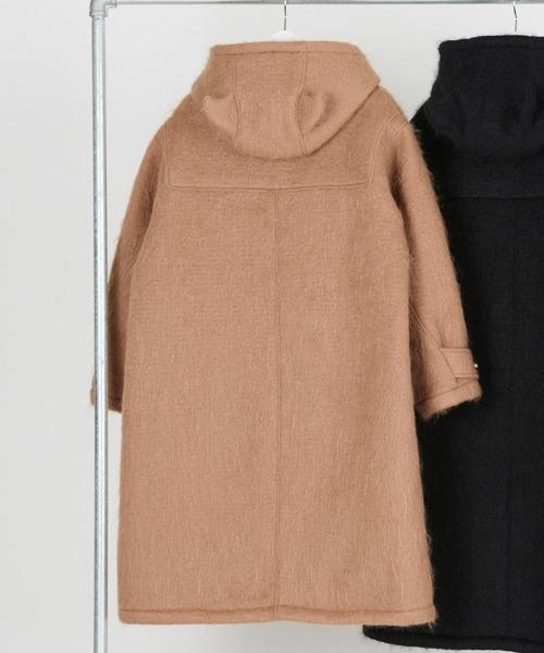 DISCOVERED（ディスカバード）の「mj10643-DEVILS EAR HOODIE SHAGGY DUFFLE COAT ダッフルコート（ダッフルコート・メンズ・ベージュ/ブラック・1/3）」の10枚目の写真