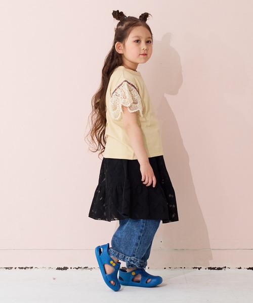 MARKEY'S（マーキーズ）の「レースフリルスカート（スカート・キッズ・ワインレッド/ブラック/オフホワイト・S/M/L/LL）」の11枚目の写真