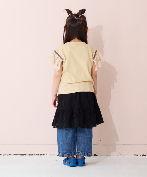 MARKEY'S（マーキーズ）の「レースフリルスカート（スカート・キッズ・ワインレッド/ブラック/オフホワイト・S/M/L/LL）」の13枚目の写真