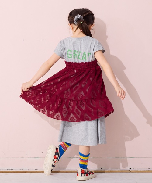 MARKEY'S（マーキーズ）の「レースフリルスカート（スカート・キッズ・ワインレッド/ブラック/オフホワイト・S/M/L/LL）」の17枚目の写真