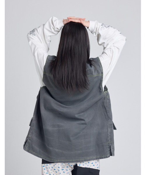 Little sunny bite(リトルサニーバイト)の「【8】【it】【Little sunny bite】twill vest(ベスト・レディース・ピンク/ブルー/ブラック・MEDIUM/SMALL)」の5枚目の写真