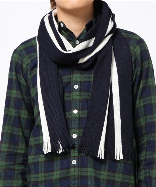 B:MING by BEAMS(ビーミングバイビームス)の「ビーミング by ビームス / アイビーマフラー(マフラー・メンズ・ワイン/グリーン/サックスブルー/ネイビー・ONE SIZE)」の17枚目の写真