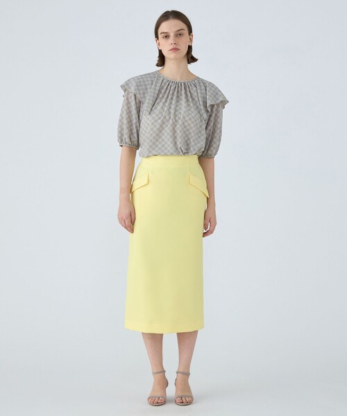 BALLSEY(ボールジィ)の「BBタイポグラフィプリント フロンタブルブラウス(シャツ/ブラウス・レディース・ブラック系その他/グレー系その他・36)」の3枚目の写真