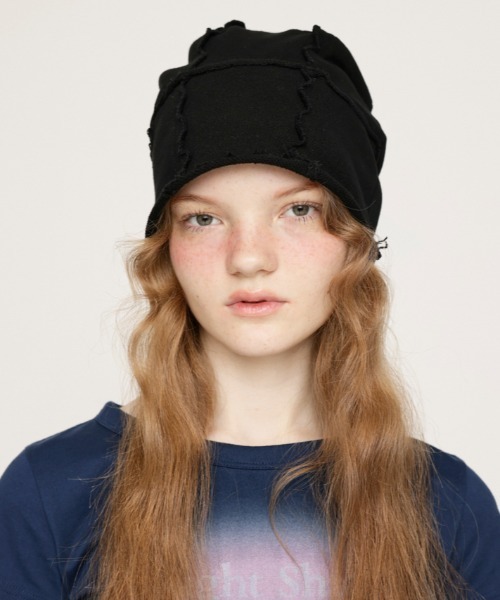 SLY(スライ)の「CRASH SWEAT BEANIE クラッシュ スウェット ビーニー(ニットキャップ/ビーニー・レディース・ブラック/カーキ・FREE)」の16枚目の写真