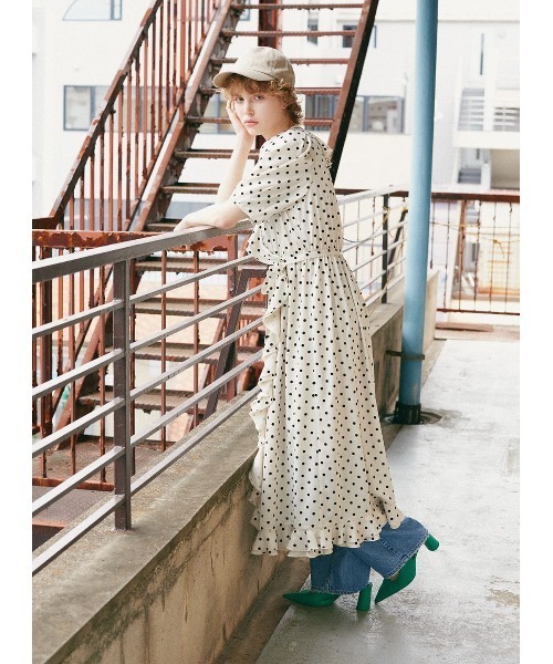 COEL（コエル）の「ドットフリルワンピース（ワンピース）」 - WEAR