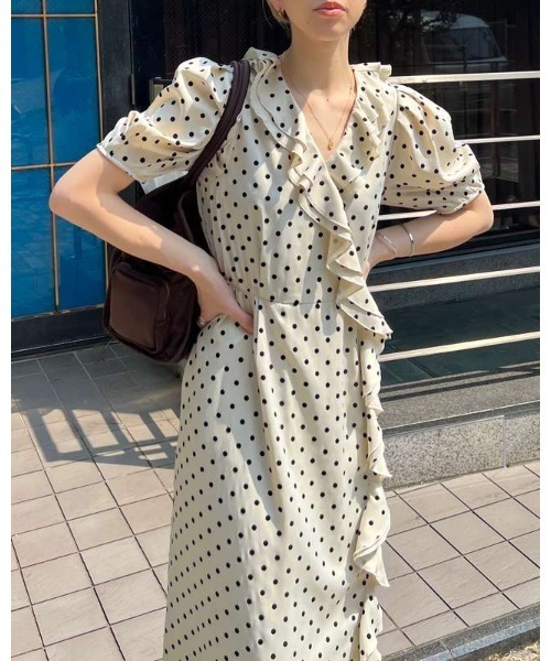 COEL（コエル）の「ドットフリルワンピース（ワンピース）」 - WEAR