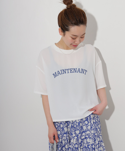 JOURNAL STANDARDレリューム 2WAYジョーゼットロゴTEE 追加》2WAYジョーゼットロゴTEE | ジャーナルスタンダード