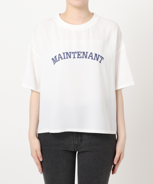 追加》2WAYジョーゼットロゴTEE（Tシャツ/カットソー）｜JOURNAL