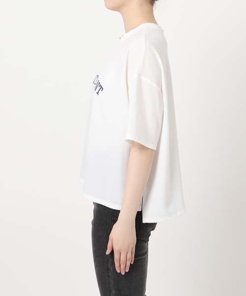 JOURNAL STANDARDレリューム 2WAYジョーゼットロゴTEE 追加》2WAYジョーゼットロゴTEE（Tシャツ/カットソー）｜JOURNAL