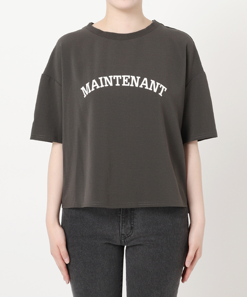 JOURNAL STANDARDレリューム 2WAYジョーゼットロゴTEE 追加》2WAYジョーゼットロゴTEE（Tシャツ/カットソー）｜JOURNAL