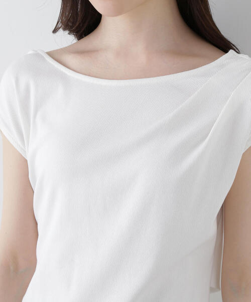 PROPORTION BODY DRESSING(プロポーションボディドレッシング)の「前後2wayアシメテレコ / 1215160404(Tシャツ/カットソー・レディース・ダークグレー/ホワイト/ブルー・FREE)」の22枚目の写真