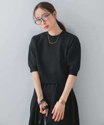 ロッソ アーバンリサーチ ニット 半袖 ウール混 トップス レディース フリーサイズ ブラウン系 ROSSO URBAN RESEARCH ROSSO WOMEN｜アーバンリサーチ ロッソ