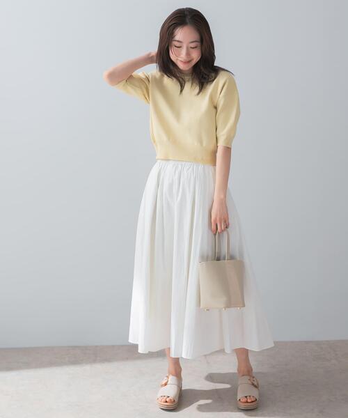 F by ROSSO（エフバイロッソ）の「F by ROSSO　ウォッシャブルミラノリブプルオーバー（ニット/セーター・レディース・イエロー系その他/ピンク系その他/ブラック・FREE）」の8枚目の写真