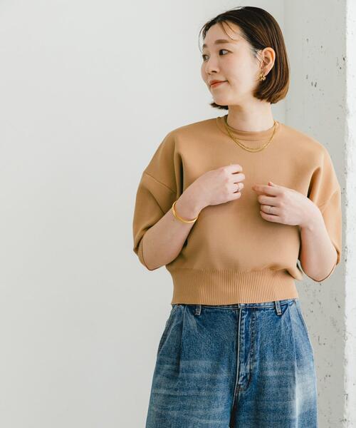 F by ROSSO（エフバイロッソ）の「F by ROSSO　ウォッシャブルミラノリブプルオーバー（ニット/セーター・レディース・イエロー系その他/ピンク系その他/ブラック・FREE）」の12枚目の写真