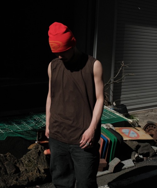 O project(オープロジェクト)の「O PROJECT オープロジェクト / SLEEVELESS TEE(Tシャツ/カットソー・メンズ・モカ/チャコールグレー・MEDIUM)」の1枚目の写真