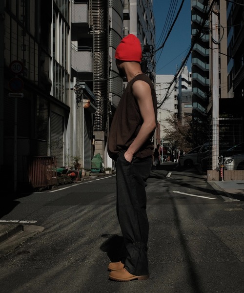 O project(オープロジェクト)の「O PROJECT オープロジェクト / SLEEVELESS TEE(Tシャツ/カットソー・メンズ・モカ/チャコールグレー・MEDIUM)」の9枚目の写真