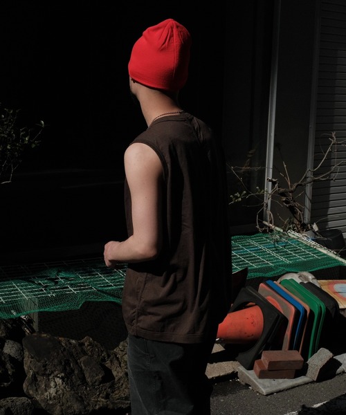 O project(オープロジェクト)の「O PROJECT オープロジェクト / SLEEVELESS TEE(Tシャツ/カットソー・メンズ・モカ/チャコールグレー・MEDIUM)」の5枚目の写真