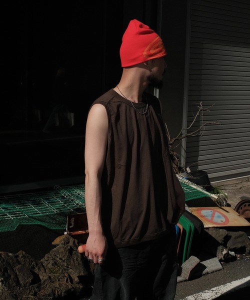 O project(オープロジェクト)の「O PROJECT オープロジェクト / SLEEVELESS TEE(Tシャツ/カットソー・メンズ・モカ/チャコールグレー・MEDIUM)」の7枚目の写真