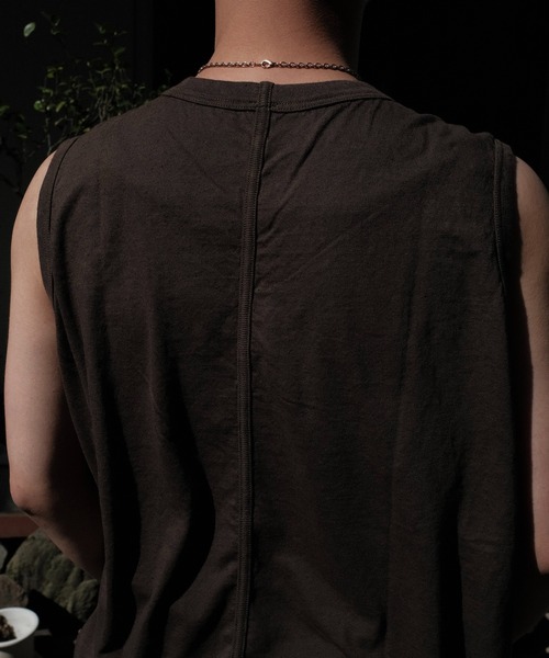 O project(オープロジェクト)の「O PROJECT オープロジェクト / SLEEVELESS TEE(Tシャツ/カットソー・メンズ・モカ/チャコールグレー・MEDIUM)」の16枚目の写真