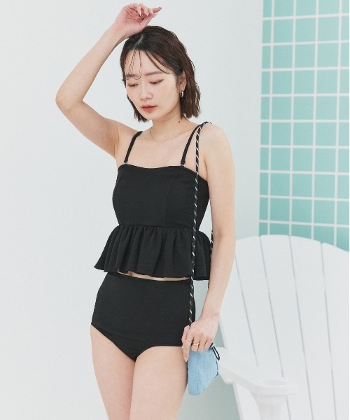 ad thie（アドティエ）の「ミニサコッシュ ショルダーバッグ（ショルダーバッグ・レディース・アイボリー/ブラック/ベージュ/ライトブルー・FREE）」の7枚目の写真
