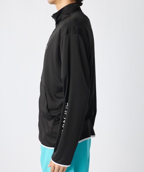 Ocean Pacific（オーシャンパシフィック）の「【OP:オーピー】水陸両用スタンドジップラッシュガード　水着　UVカットウェア（ラッシュガード・メンズ・ブラック/杢グレー/ホワイト・LARGE/X-LARGE/MEDIUM/SMALL）」の5枚目の写真