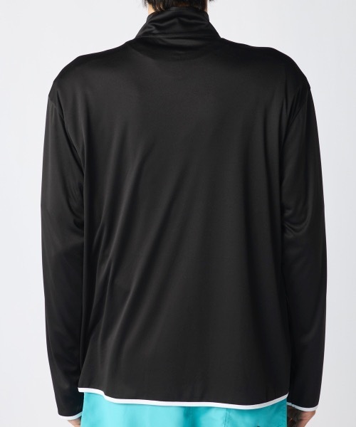 Ocean Pacific（オーシャンパシフィック）の「【OP:オーピー】水陸両用スタンドジップラッシュガード　水着　UVカットウェア（ラッシュガード・メンズ・ブラック/杢グレー/ホワイト・LARGE/X-LARGE/MEDIUM/SMALL）」の6枚目の写真