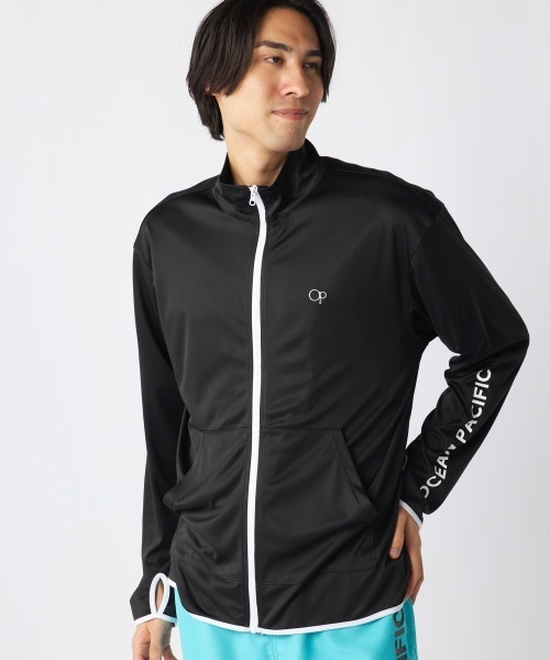 Ocean Pacific（オーシャンパシフィック）の「【OP:オーピー】水陸両用スタンドジップラッシュガード　水着　UVカットウェア（ラッシュガード・メンズ・ブラック/杢グレー/ホワイト・LARGE/X-LARGE/MEDIUM/SMALL）」の15枚目の写真