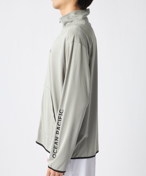 Ocean Pacific（オーシャンパシフィック）の「【OP:オーピー】水陸両用スタンドジップラッシュガード　水着　UVカットウェア（ラッシュガード・メンズ・ブラック/杢グレー/ホワイト・LARGE/X-LARGE/MEDIUM/SMALL）」の17枚目の写真