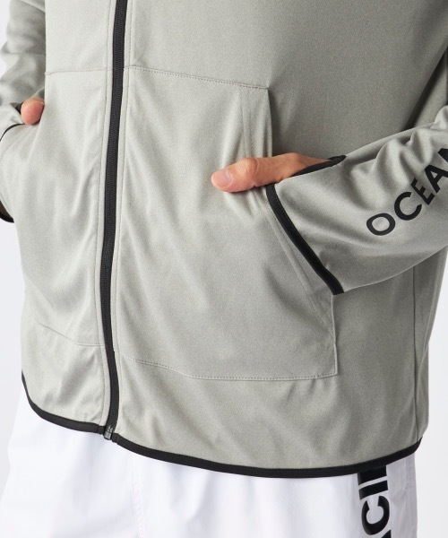 Ocean Pacific（オーシャンパシフィック）の「【OP:オーピー】水陸両用スタンドジップラッシュガード　水着　UVカットウェア（ラッシュガード・メンズ・ブラック/杢グレー/ホワイト・LARGE/X-LARGE/MEDIUM/SMALL）」の20枚目の写真