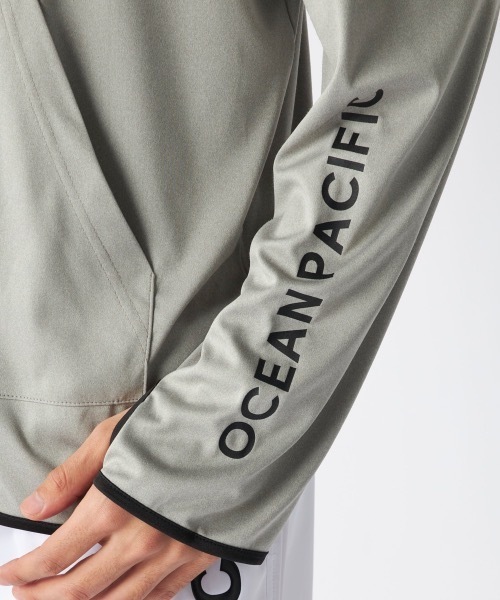 Ocean Pacific（オーシャンパシフィック）の「【OP:オーピー】水陸両用スタンドジップラッシュガード　水着　UVカットウェア（ラッシュガード・メンズ・ブラック/杢グレー/ホワイト・LARGE/X-LARGE/MEDIUM/SMALL）」の21枚目の写真
