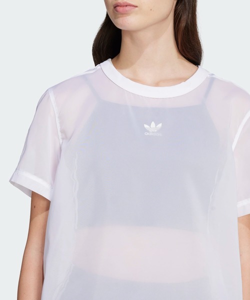セール】アディカラー シアー スリーストライプス 半袖Tシャツ