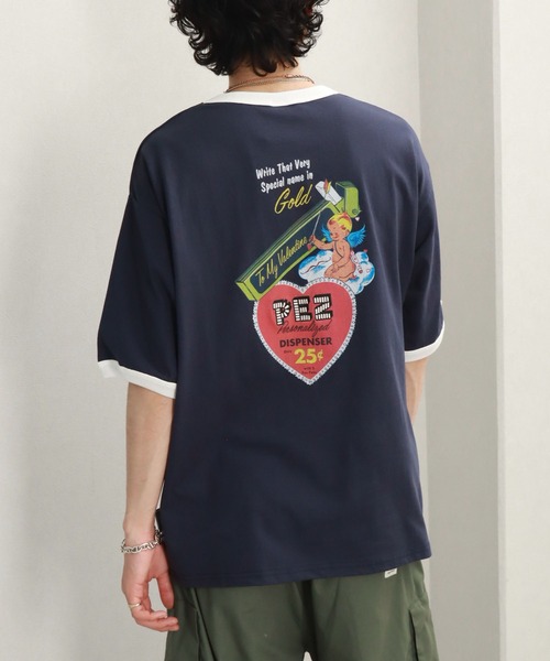fanatic - おまとめ　Tシャツ　+ ベッツ選手　ボブルヘッド セール】【PEZ/ペッツ】ハートポスタープリント 半袖リンガーT