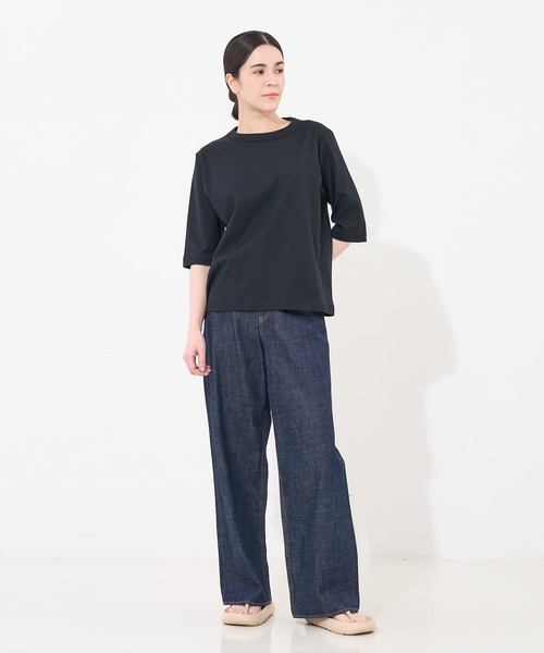 collex（コレックス）の「ベーシックコットンTシャツ（Tシャツ/カットソー・レディース・ブラック/ブラック系その他2/グレー系その他2/ホワイト/ベージュ系その他/ブラック系その他/グレー系その他/ブルー系その他・フリー）」の10枚目の写真