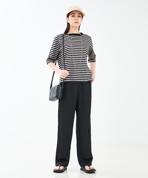 collex（コレックス）の「ベーシックコットンTシャツ（Tシャツ/カットソー・レディース・ブラック/ブラック系その他2/グレー系その他2/ホワイト/ベージュ系その他/ブラック系その他/グレー系その他/ブルー系その他・フリー）」の12枚目の写真