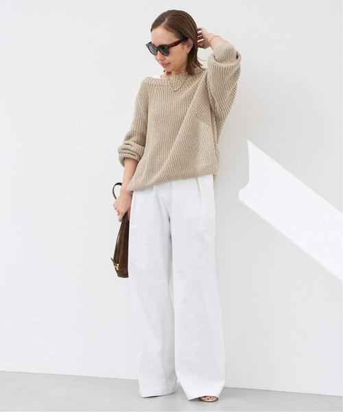 2023SS ドゥーズィエムクラス　Stretch twill タックパンツ stretch twill タックパンツ（スラックス）｜Deuxieme Classe