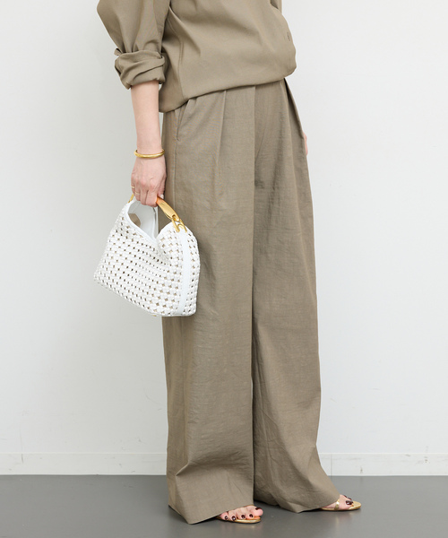 【Deuxieme Classe】再値下げ美品STRETCH タックパンツ stretch twill タックパンツ（スラックス）｜Deuxieme Classe