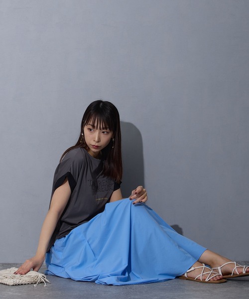 NICOLE white(ニコルホワイト)の「デザインスカート(スカート・レディース・サックスブルー/イエロー/ブラック・FREE)」の20枚目の写真