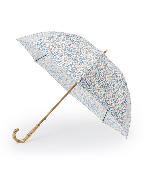 MACKINTOSH PHILOSOPHY(マッキントッシュ フィロソフィー)の「SnowblueGarden バンブー長傘(長傘・レディース・ダークネイビー/ホワイト系その他・FREE)」の1枚目の写真