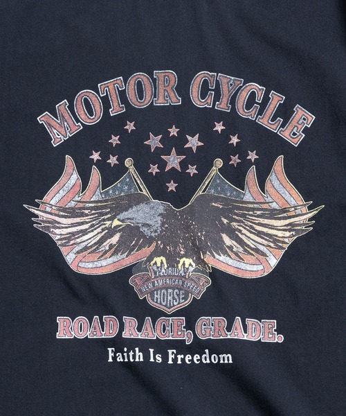 COMMON WARE(コモンウェアー)の「COMMONWARE:"MOTOR CYCLE"PRINT TEE S/S(Tシャツ/カットソー・メンズ・スミクロ/ブラック・L/XL/M/S)」の16枚目の写真
