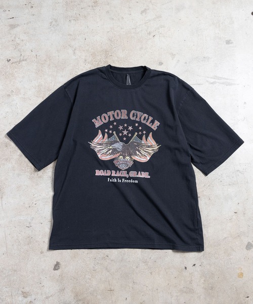 COMMON WARE(コモンウェアー)の「COMMONWARE:"MOTOR CYCLE"PRINT TEE S/S(Tシャツ/カットソー・メンズ・スミクロ/ブラック・L/XL/M/S)」の14枚目の写真