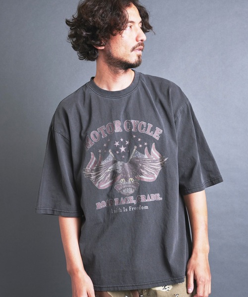 COMMON WARE(コモンウェアー)の「COMMONWARE:"MOTOR CYCLE"PRINT TEE S/S(Tシャツ/カットソー・メンズ・スミクロ/ブラック・L/XL/M/S)」の11枚目の写真