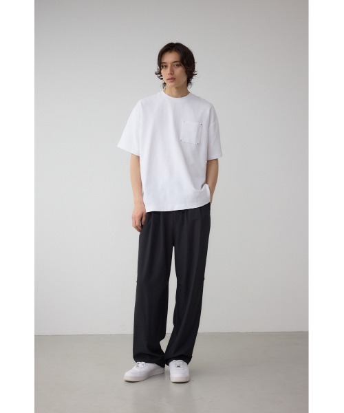 AZUL by moussy（アズールバイマウジー）の「リラックスニータックワイドパンツ（スラックス・メンズ・ブラック/グレー・MEDIUM/LARGE）」の19枚目の写真
