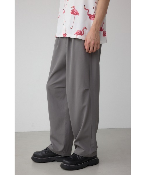 AZUL by moussy（アズールバイマウジー）の「リラックスニータックワイドパンツ（スラックス・メンズ・ブラック/グレー・MEDIUM/LARGE）」の7枚目の写真
