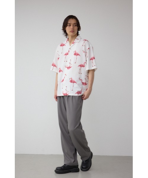 AZUL by moussy（アズールバイマウジー）の「リラックスニータックワイドパンツ（スラックス・メンズ・ブラック/グレー・MEDIUM/LARGE）」の8枚目の写真