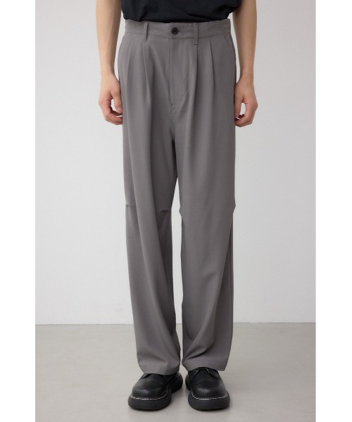 AZUL by moussy（アズールバイマウジー）の「リラックスニータックワイドパンツ（スラックス・メンズ・ブラック/グレー・MEDIUM/LARGE）」の10枚目の写真
