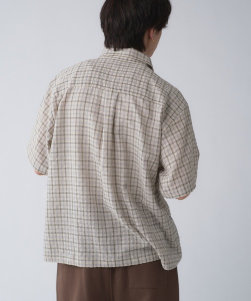Seersucker Check Shirt / シアサッカーレギュラーチェック