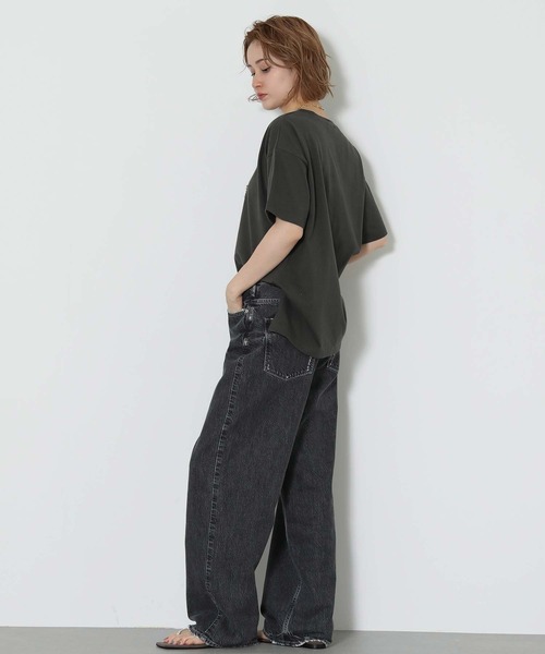 Gready Brilliant(グレディブリリアン)の「スタースタッズロゴ刺繍T(Tシャツ/カットソー・レディース・ピンク/オフホワイト/チャコールグレー・FREE)」の10枚目の写真
